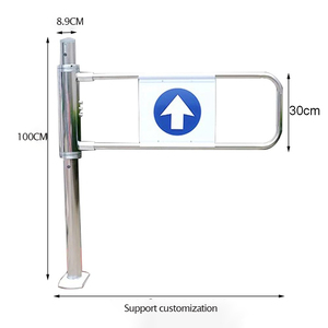 Cửa hàng bán lẻ lối vào Hướng dẫn sử dụng đẩy rotogate 304 thép không gỉ chống va chạm cơ khí Swing turnstile - Product Image 2