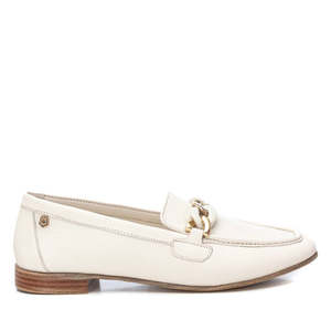 Carmela Donna Mocassino 161561 Ghiaccio Zapatos Planos para Mujer, Mocasines de Cuero Blanco - Product Image 1