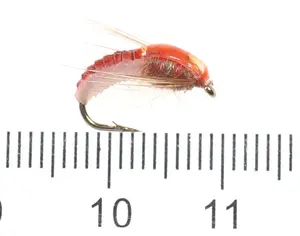 TOPIND 12 # Stone Silk Moth Fly Umpan Serangga Fly Nymph Hook untuk Rainbow Trout Bass Herring