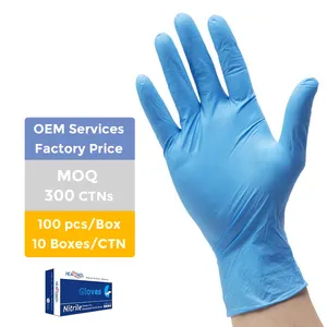 Tek kullanımlık 8 mil siyah nitril glovees toz ücretsiz toptan fiyat lateks ücretsiz renkli mavi nitril glovees tedarikçisi