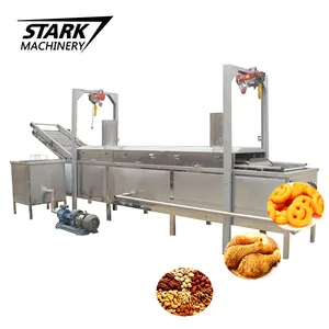 Continuous Fryer Continuous Fryer Machine Continuous Belt Fryers Small Sizes