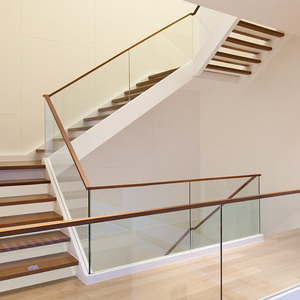 Balustrade en verre en <span class=keywords><strong>U</strong></span> minimaliste pour maison, verre trempé à vue complète avec installation facile - Product Image 2