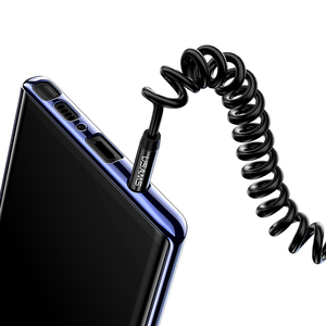 Câble audio USAMS <span class=keywords><strong>Jack</strong></span> 3,5 mm vers câble AUX <span class=keywords><strong>Jack</strong></span> 3,5 mm, câble stéréo Hi-Fi à ressort pour <span class=keywords><strong>iPhone</strong></span>, haut-parleur, écouteurs, autoradio, lecteur CD - Product Image 5