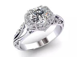 1CTW VVS Original Moissanite Diamond Wedding Set Platino Plateado 925 Anillo de compromiso de plata Alianza de boda para regalo de mujer - Product Image 4