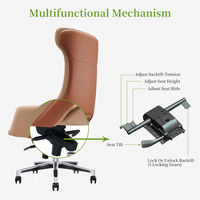 ZITAI chaise de bureau moderne de luxe haut de gamme mobilier de bureau de haute qualité chaise pivotante de bureau de direction en cuir