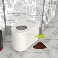 Machine à Compostage Électrique en Acier Inoxydable de 4,5 L Grande Capacité, Sans Odeur, Désodorisant, Collecteur de Déchets pour Cuisine Domestique