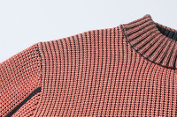 Pull Tricot Homme Col Rond Personnalisé en Laine et Coton à Fil Thermosensible Changeant de Couleur Selon le Temps, Technologie Mode
