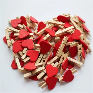 Pack Of 40 Red Wooden Clothespins - For Laundry & Crafts, 2.9 Inch