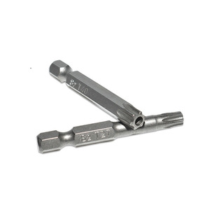 T9 T10 T15 T20 T25 T27 T30 T35 T40 Hex Drilled Hole1/4 Hex 50mm Length Torx <strong>Security</strong> Screwdriver <strong>Bits</strong> - Product Image 1