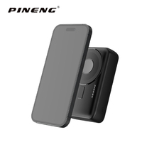 Batterie externe magnétique sans fil à charge ultra-rapide 22,5 W PN-702PD avec câbles doubles intégrés, chargeur portable PD 20000 mAh pour