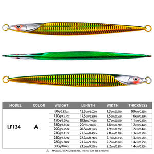 Señuelo <span class=keywords><strong>de</strong></span> Pesca Vertical <span class=keywords><strong>de</strong></span> Metal para Agua Salada, con Ojos Láser 3D Luminosos, <span class=keywords><strong>de</strong></span> Aleación <span class=keywords><strong>de</strong></span> Plomo <span class=keywords><strong>de</strong></span> Hundimiento Rápido, 80g 300g, para Pesca en Alta Mar y Océano - Product Image 5