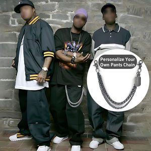 Cadena para Cartera Lateral y Accesorio para Cintura para Hombre Estilo Vintage y en Tendencia con Placa de Hierro y Latón y Hebilla para Jeans Moda Punk Calavera Hip Hop en Capas para Pantalón - Product Image 5