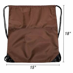 Customized Promotional Wholesale Brown <b>Large</b> Capacity Personalized Fitness Drawstring <b>Bags</b> - Product Image 3