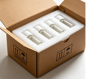 Insert en mousse avec 30 trous pour le rangement des tubes à essai, matériau de rembourrage EPE, emballage de protection - Product Image 3