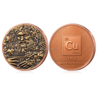 Médaille Souvenir 3D en Relief, 1 oz .999 Cuivre Fin, Mythologie Grecque et Égyptienne, Monnaie Commémorative
