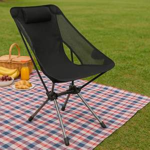 Modern <b>Aluminum</b> Foldable Picnic <b>Chair</b> for Outdoor Dining & Park Use - Product Image 1