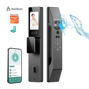 <span class=keywords><strong>Cerradura</strong></span> Inteligente para <span class=keywords><strong>Puerta</strong></span> Aurelysse con Reconocimiento Facial 3D, WiFi Tuya, Bloqueo Automático por Vena de la Palma, con Cámara HD y Videoportero para el Hogar - Product Image 1