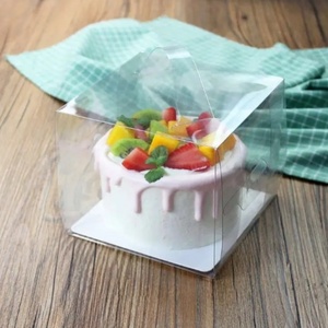 กล่องเค้กใสทรงสูงสำหรับงานแต่งงาน กล่องพลาสติกสั่งทำขายส่งสุดหรูสำหรับงานวันเกิด สำหรับแขก กล่องเค้กปรับแต่งได้ - Product Image 1