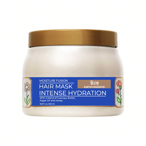 Label privé masque capillaire naturel nourrissant et réparateur huile d'avocat huile de noix de coco romarin menthe adultes anti-pelliculaire renforcement - Product Image 4