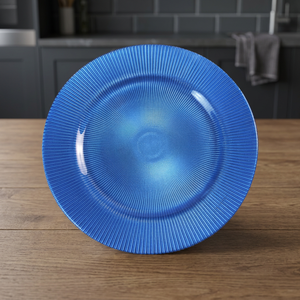 Assiette alimentaire Folin-Sinhirose de luxe, élégante, écologique, en plastique PS jaune massif, diamètre 190 mm, forme peinte à la main - Product Image 2