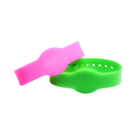 Bracelet RFID passif Bracelet en Silicone réutilisable étanche 13.56Mhz 1K NFC Bracelets Bracelet pour contrôle d'accès