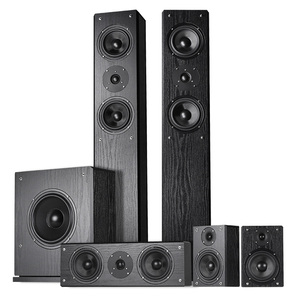 Nuevo Producto de 2023: Altavoz de Cine en Casa 5.1 Canales de Madera con <span class=keywords><strong>Subwoofer</strong></span> y Amplificador, Acabado en Laca de Piano - Product Image 1