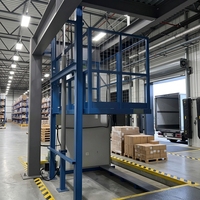 Nouvel Ascenseur de Charge Vertical Hydraulique Mural Électrique 220V pour Usage Domestique, Capacité 500kg, Hauteur de Levage 3m