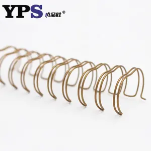YPS Homeshcool אספקת ברונזה צבע כפול חוט טבעת זהב לכריכת Espiral Anill