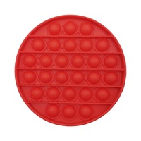 Pionnier de la lutte contre les rongeurs Silicone anti-Stress enfants Push Squeeze bulle décompression coeur forme jouets avec les lettres