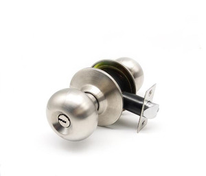 Poignée de porte cylindrique en acier inoxydable de qualité OEM 3, serrure à cylindre en laiton populaire 5791 avec 3 clés - Product Image 2