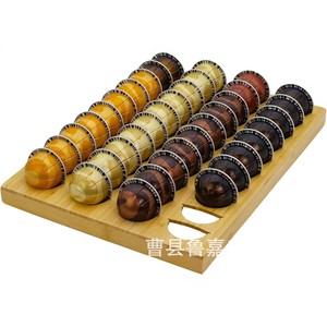 Boîte de rangement pour capsules de café en bois, organisateur de bureau, grande capacité, en bambou - Product Image 1