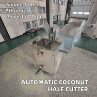 Goede Kwaliteit Tender Kokosnoot Half Snijmachine Voor Fruitdrank Winkel Automatische Kokosnoot Splitsmachine