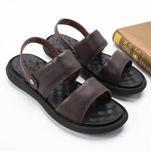 Sandalias 2 en 1 de Cuero Genuino para Hombre, Verano 2026, Ligeras, Suaves, Cosidas a Mano, Calzado Casual para Hombre, Venta al Por Mayor - Product Image 3