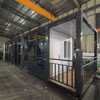 Maison préfabriquée modulaire en acier, maison triangulaire en conteneur, maison préfabriquée pour villa
