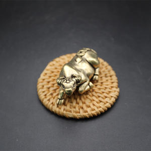 Venta al por mayor, decoración del zodiaco chino, decoración del hogar, artesanías de cobre puro, artículos de cobre pequeños - Product Image 2