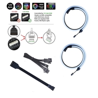 Bande LED numérique adressable ICUE WS2812b pour la décoration de boîtier de PC, canaux CORSAIR Lighting Node PRO Commander