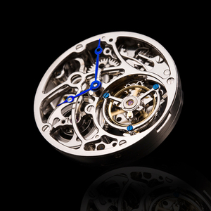 Envío Directo del Reloj Mecánico Automático Tourbillon 7008 para Hombre, Movimiento Visible, Correa de Cuero y Acero Inoxidable de 22mm - Product Image 6