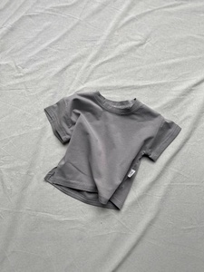 T-shirt d'été à manches courtes pour enfants New <span class=keywords><strong>Fashion</strong></span> <span class=keywords><strong>Kids</strong></span> Shoulder Down T-shirt Top Cotton Thin Trendy Tee 3M-2Years Old - Product Image 4