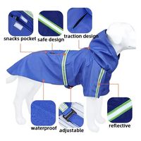 Manteau de pluie imperméable en PU de haute qualité pour chien en plusieurs tailles pour l'hiver, l'été, le printemps et l'extérieur.