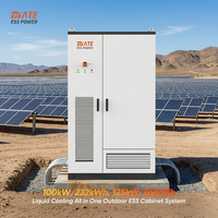 Système de stockage d'énergie haute tension tout-en-un MATE pour extérieur, 100 kW, 232 kWh, 125 kW, 261 kWh, armoire ESS, batterie LFP avec 6000 cycles