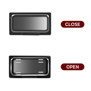 حامل لوحة ترخيص السيارات مع ستارة دوارة خفية معتمد في الولايات المتحدة/كندا - Product Image 5