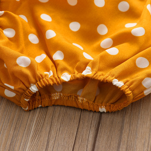Ensembles coréens pour petites filles, robe citrouille à manches courtes pour bébés filles avec sous-vêtements, vente en gros - Product Image 5