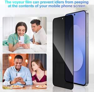 AIKICE 防窥 9H 0.33mm 防碎隐私手机钢化玻璃屏幕保护膜 适用于三星 S25 FE 防刮 - Product Image 2