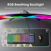 Clavier de jeu filaire ONIKUMA G32 RGB, anti-ghosting sur toutes les touches, touches mates, rétroéclairage USB pour PC, ordinateur portable, joueur