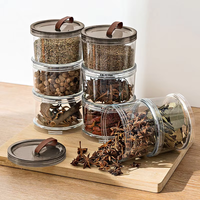 Ensemble de contenants de stockage alimentaire polyvalents MIXWARES - Organisateur de cuisine hermétique pour épices, fruits, collations, nourriture pour animaux et céréales sèches