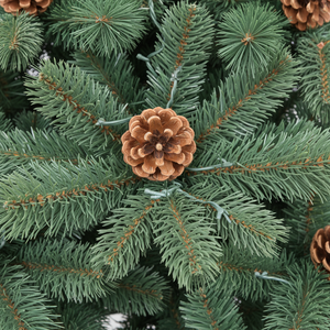 Fabricante Profesional Ofrece Árbol de Navidad Preiluminado con Frutos de Pino, Artesanía Exquisita, Decoración para Exteriores, Servicio OEM/ODM - Product Image 4