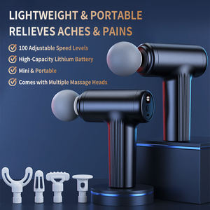 Pistolet de massage professionnel portable sans fil pour le corps et le dos, vibromasseur électrique à percussion pour tissus profonds, mini pistolet de massage - Product Image 2