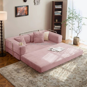 Canapé-<span class=keywords><strong>lit</strong></span> pliant <span class=keywords><strong>2</strong></span>-en-1 en éponge compressée 32D, style moderne et luxueux, idéal pour petit appartement, mobilier de salon – Vente chaude directe usine - Product Image 3