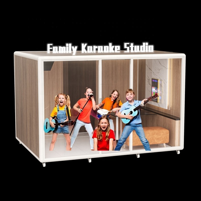 Soundproof KTV Booth Karaoke Room Singing Simulator Machine Music Studio Acoustic Pod Mobile Cabinet Coin Operated Game Console