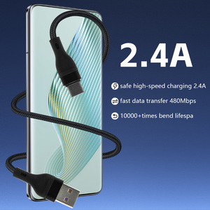 Precio barato de fábrica <span class=keywords><strong>Carga</strong></span> rápida 1M 2M Nylon Tipo C Cable Usb Teléfono <span class=keywords><strong>celular</strong></span> móvil Cable de <span class=keywords><strong>carga</strong></span> Cable de datos - Product Image 4